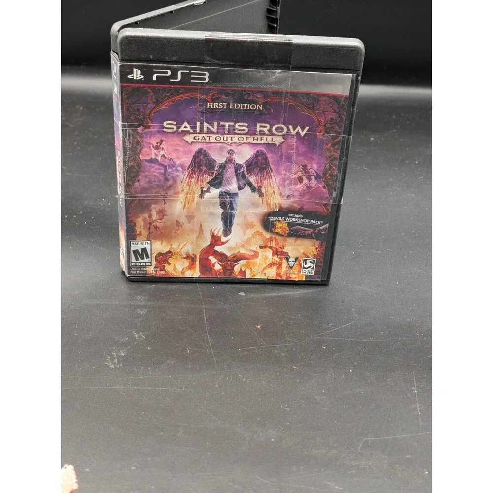 Saints Row Gat Out of Hell First Edition PS3 Disc Case Devil's Workshop